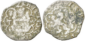 s/d. Felipe II. Toledo. M. 1 cuarto. (Cal. 883). 1,26 g. MBC-.