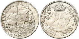 1925. Alfonso XIII. PCS. 25 céntimos. (Cal. 65). 6,86 g. S/C-.