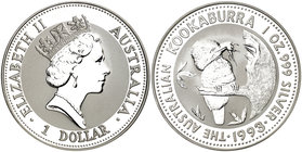 1993. Australia. Isabel II. 1 dólar. (Kr. 209). 31,91 g. AG. S/C.