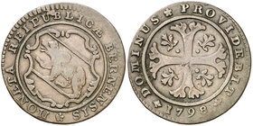 1798. Suiza. Berna. 1/2 batzen. (Kr. 91). 1,91 g. Vellón. MBC.