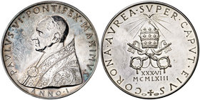 1963. Vaticano. Pablo VI. Medalla. 37,42 g. Plata. En estuche oficial. S/C-.