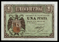 1938. Burgos. 1 peseta. (Ed. D29a) (Ed. 428a). 30 de abril. Serie D. S/C-.
