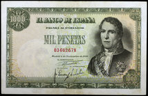 1949. 1000 pesetas. (Ed. D49) (Ed. 458). 4 de noviembre, Santillán. Escaso. MBC+.