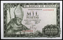 1965. 1000 pesetas. (Ed. D72a) (Ed. 471b). 19 de noviembre, San Isidoro. Serie 1J. Leve doblez. EBC+.