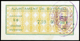 Botarell. 50 céntimos. (T. 610a). Escaso y más así. EBC+.