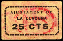 Llacuna, la. 25 céntimos. (T. 1501). Cartón. Escaso. EBC-.