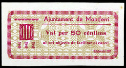 Montferri. 50 céntimos. (T. 1808a). Nº 264. Raro y más así. EBC.