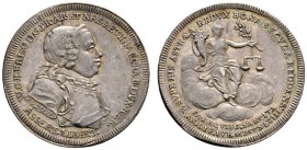 Altdeutsche Münzen und Medaillen 
 Aachen, Stadt 
 Kleine Silbermedaille 1748 von Holtzhey, auf den Frieden zu Aachen zwischen Frankreich, Preußen, ...