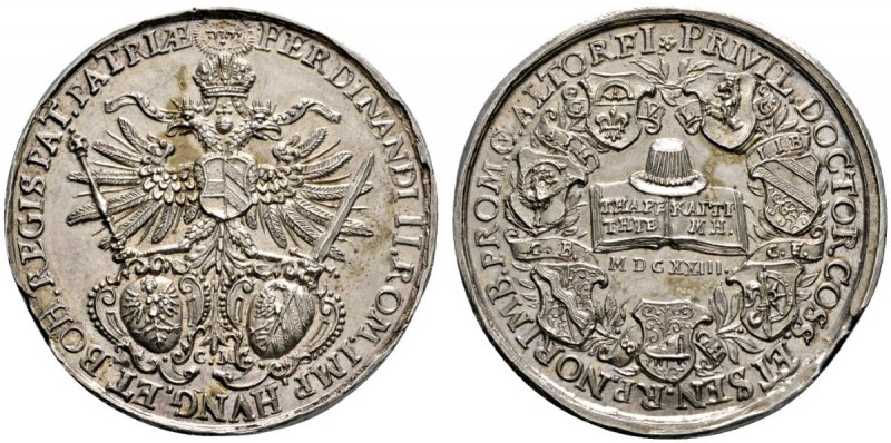 Altdeutsche Münzen und Medaillen 
 Altdorf, Universität 
 Silbermedaille 1623 ...