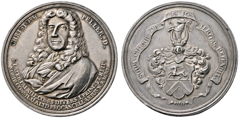 Altdeutsche Münzen und Medaillen 
 Altdorf, Universität 
 Silbermedaille 1711 ...