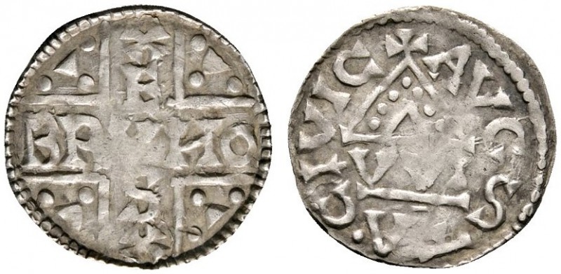 Altdeutsche Münzen und Medaillen 
 Augsburg, Bistum 
 Bruno 1006-1029 
 Denar...