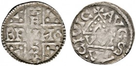 Altdeutsche Münzen und Medaillen 
 Augsburg, Bistum 
 Bruno 1006-1029 
 Denar ca. 1010-1026/29. Ein zweites, ähnliches Exemplar von minimal abweich...