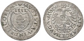 Altdeutsche Münzen und Medaillen 
 Augsburg, Stadt 
 Batzen 1531. Mit Titulatur Kaiser Karl V. Forster 21, Fo./S. 46, Schulten 62.
 minimale Präges...