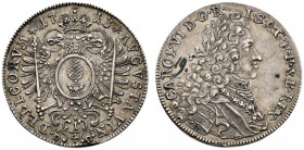 Altdeutsche Münzen und Medaillen 
 Augsburg, Stadt 
 1/4 Taler 1713. Gekrönter Doppeladler mit Schwert und Zepter in den Fängen sowie einem Oval mit...