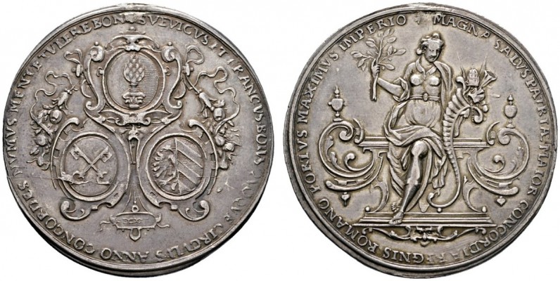 Altdeutsche Münzen und Medaillen 
 Augsburg, Stadt 
 Silbermedaille 1624 unsig...