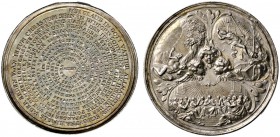Altdeutsche Münzen und Medaillen 
 Augsburg, Stadt 
 Silbermedaille o.J. (um 1700) von P.H. Müller, auf das apostolische Glaubensbekenntnis. Das Gla...