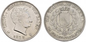 Altdeutsche Münzen und Medaillen 
 Baden-Durlach 
 Ludwig 1818-1830 
 Taler zu 100 Kreuzer 1829. AKS 53, J. 41, Thun 18, Kahnt 21.
 selten in dies...