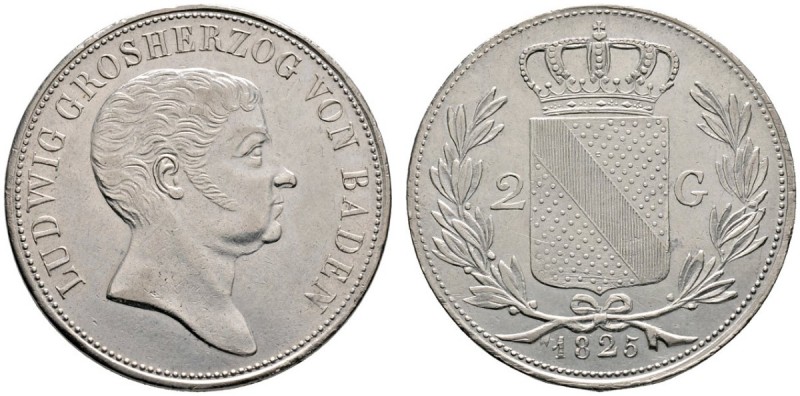 Altdeutsche Münzen und Medaillen 
 Baden-Durlach 
 Ludwig 1818-1830 
 Doppelg...