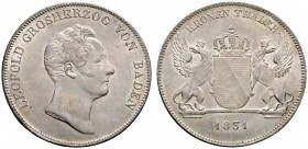 Altdeutsche Münzen und Medaillen 
 Baden-Durlach 
 Leopold 1830-1852 
 Kronentaler 1831. AKS 77, J. 47, Thun 19, Kahnt 23.
 Prachtexemplar, fast S...