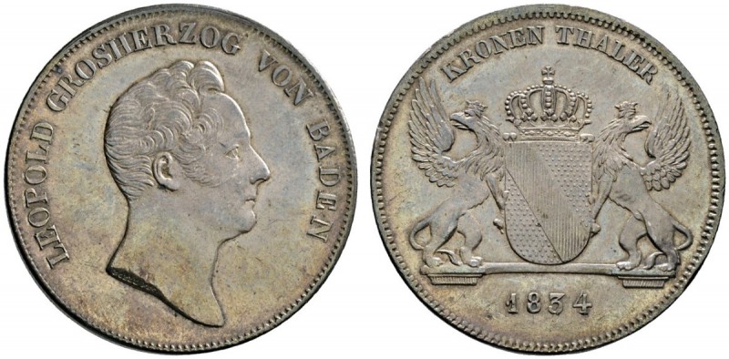 Altdeutsche Münzen und Medaillen 
 Baden-Durlach 
 Leopold 1830-1852 
 Kronen...