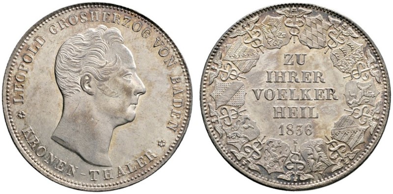 Altdeutsche Münzen und Medaillen 
 Baden-Durlach 
 Leopold 1830-1852 
 Kronen...