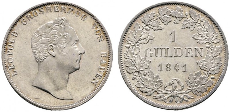 Altdeutsche Münzen und Medaillen 
 Baden-Durlach 
 Leopold 1830-1852 
 Gulden...