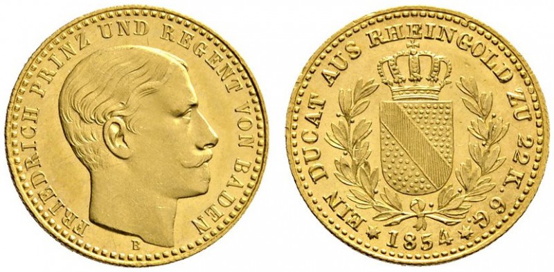 Altdeutsche Münzen und Medaillen 
 Baden-Durlach 
 Friedrich I. 1852-1907 
 R...