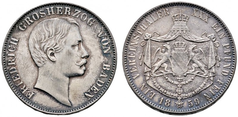 Altdeutsche Münzen und Medaillen 
 Baden-Durlach 
 Friedrich I. 1852-1907 
 V...