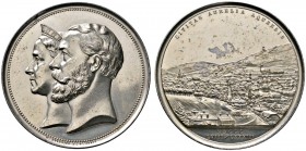 Altdeutsche Münzen und Medaillen 
 Baden-Durlach 
 Friedrich I. 1852-1907 
 Silbermedaille 1883 von W. Kullrich, auf das 25-jährige Bestehen des Re...