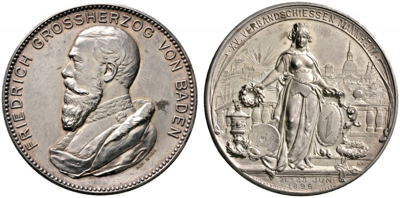 Altdeutsche Münzen und Medaillen 
 Baden-Durlach 
 Friedrich I. 1852-1907 
 S...