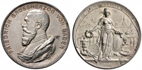 Altdeutsche Münzen und Medaillen 
 Baden-Durlach 
 Friedrich I. 1852-1907 
 Silbermedaille 1896 von K. Schäfer (bei Mayer & Wilhelm nach einem Mode...