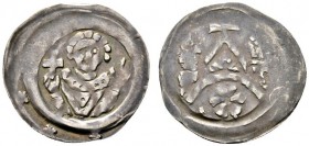 Altdeutsche Münzen und Medaillen 
 Bamberg, Bistum 
 Heinrich I. von Bilversheim 1242-1257 
 Pfennig. (Prägung als Elekt) 1242/45. Barhäuptiges Bru...