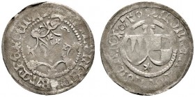 Altdeutsche Münzen und Medaillen 
 Bamberg, Bistum 
 Anton von Rotenhan 1431-1459 
 Schilling o.J. (nach dem Münzverein von 1437). Ungekrönter Bamb...