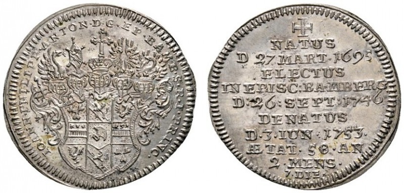 Altdeutsche Münzen und Medaillen 
 Bamberg, Bistum 
 Johann Philipp Anton von ...
