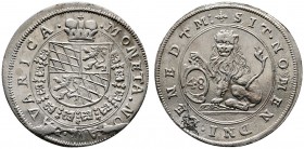 Altdeutsche Münzen und Medaillen 
 Bayern 
 Maximilian I. als Herzog 1598-1623 
 Kipper-12 Bätzner zu 48 Kreuzer o.J. Vierfeldiges Wappen im spanis...