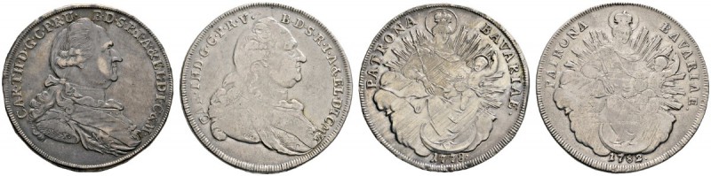 Altdeutsche Münzen und Medaillen 
 Bayern 
 Karl Theodor 1777-1799 
 Lot (2 S...