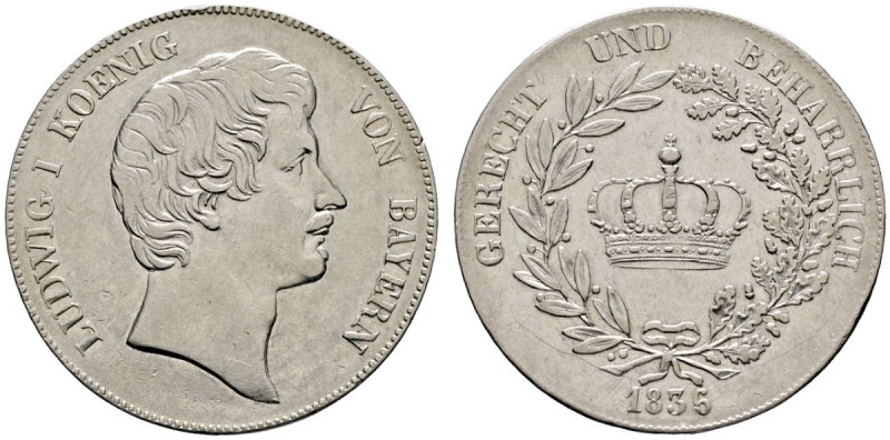 Altdeutsche Münzen und Medaillen 
 Bayern 
 Ludwig I. 1825-1848 
 Kronentaler...
