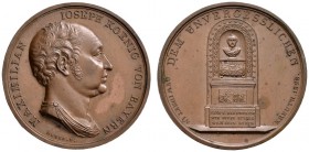 Altdeutsche Münzen und Medaillen 
 Bayern 
 Ludwig I. 1825-1848 
 Bronzemedaille 1828 von J.J. Neuss, auf das zum Gedenken an Maximilian Joseph err...