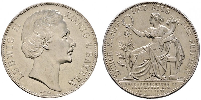 Altdeutsche Münzen und Medaillen 
 Bayern 
 Ludwig II. 1864-1886 
 Siegestale...
