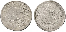 Altdeutsche Münzen und Medaillen 
 Brandenburg-Franken 
 Johann IV. Alchimysta, allein 1437 
 Schilling o.J. (nach der Konvention 1437) -Neustadt/A...