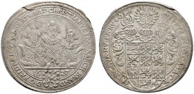 Altdeutsche Münzen und Medaillen 
 Brandenburg-Ansbach 
 Friedrich, Albert und Christian 1625-1634 
 Taler 1627 -Nürnberg-. Slg. Wilm. 869, Dav. 62...