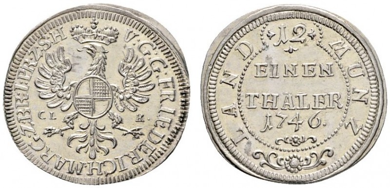 Altdeutsche Münzen und Medaillen 
 Brandenburg-Bayreuth 
 Friedrich 1735-1763 ...