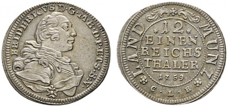 Altdeutsche Münzen und Medaillen 
 Brandenburg-Bayreuth 
 Friedrich 1735-1763 ...