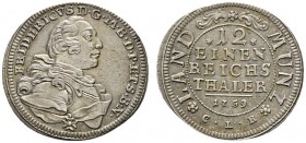 Altdeutsche Münzen und Medaillen 
 Brandenburg-Bayreuth 
 Friedrich 1735-1763 
 1/12 Taler = Doppelgroschen 1759 -Bayreuth-. Slg. Wilm. - vgl. 771 ...