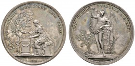 Altdeutsche Münzen und Medaillen 
 Brandenburg-Preußen 
 Friedrich Wilhelm III. 1797-1840 
 Silbermedaille o.J. (um 1800) von Loos, auf die freunds...