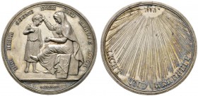Altdeutsche Münzen und Medaillen 
 Brandenburg-Preußen 
 Friedrich Wilhelm III. 1797-1840 
 Silbermedaille o.J. von Abramson, auf die christliche E...