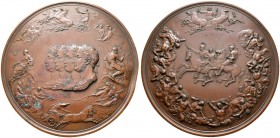 Altdeutsche Münzen und Medaillen 
 Brandenburg-Preußen 
 Friedrich Wilhelm III. 1797-1840 
 Bronzenes Medaillon o.J. (1850). Galvano von B. Pistruc...