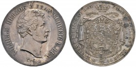 Altdeutsche Münzen und Medaillen 
 Braunschweig-Wolfenbüttel 
 Wilhelm 1831-1884 
 Doppelter Vereinstaler 1846. AKS 72, J. 245, Thun 118, Kahnt 156...