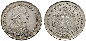 Altdeutsche Münzen und Medaillen 
 Eichstätt, Bistum 
 Joseph Graf von Stubenberg 1790-1802 
 1/2 Konventionstaler 1796 (Jahreszahl als Chronogramm...