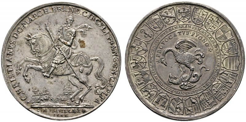 Altdeutsche Münzen und Medaillen 
 Fränkischer Kreis 
 Silbermedaille 1606 von...